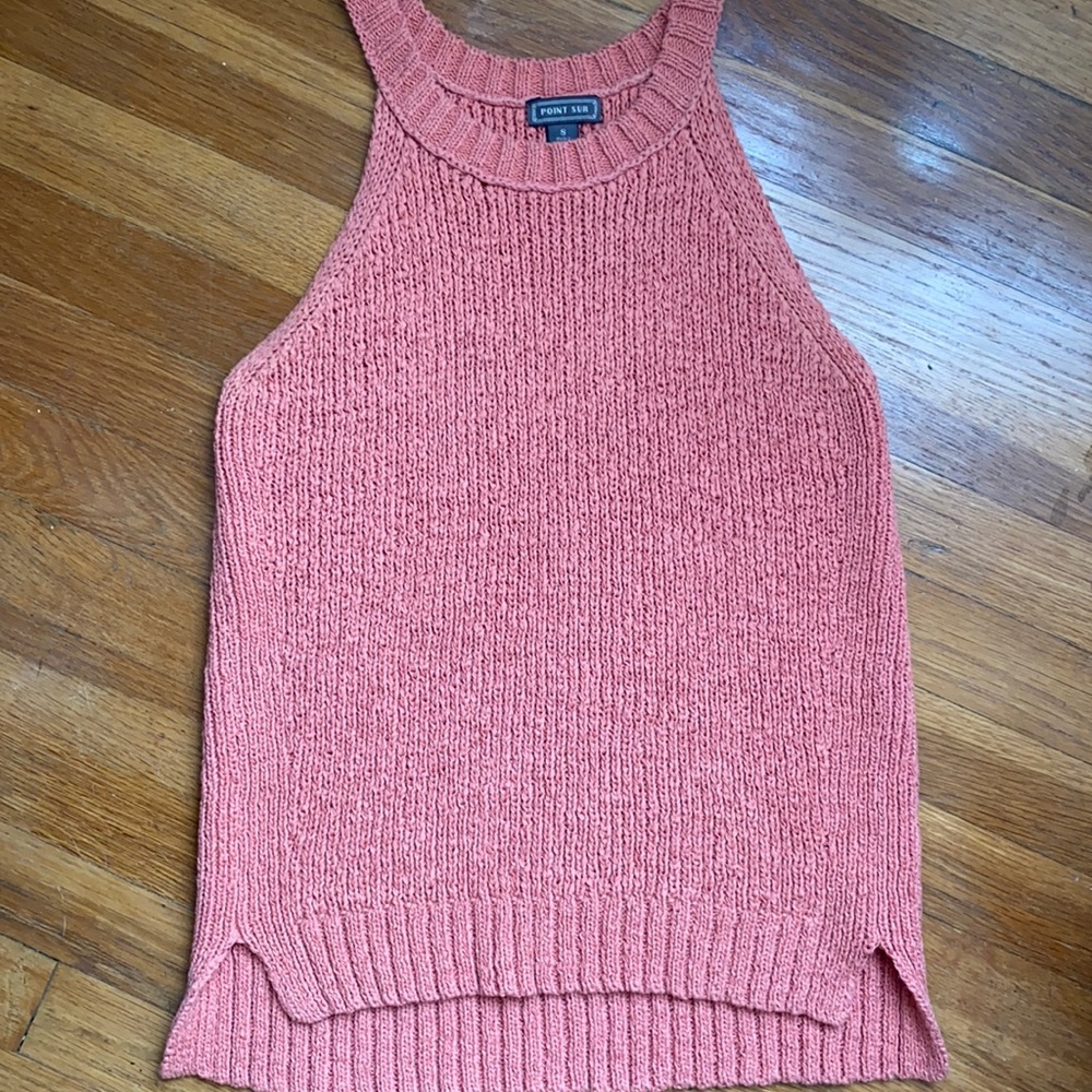 J crew Nantucket red point sur summer sweater small
